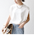 SHIPS any:〈抗菌防臭/洗濯機可能〉USAコットン ラウンドヘム ノースリーブ TEE