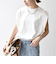 SHIPS any:〈抗菌防臭/洗濯機可能〉USAコットン ラウンドヘム ノースリーブ TEE