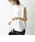 SHIPS any:〈抗菌防臭/洗濯機可能〉USAコットン ラウンドヘム ノースリーブ TEE