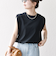 SHIPS any:〈抗菌防臭/洗濯機可能〉USAコットン ラウンドヘム ノースリーブ TEE