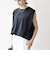 SHIPS any:〈抗菌防臭/洗濯機可能〉USAコットン ラウンドヘム ノースリーブ TEE