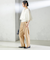SHIPS Primary Navy Label:麻 レーヨン イージー パンツ