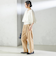 SHIPS Primary Navy Label:麻 レーヨン イージー パンツ