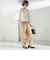 SHIPS Primary Navy Label:麻 レーヨン イージー パンツ