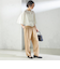 SHIPS Primary Navy Label:麻 レーヨン イージー パンツ