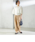 SHIPS Primary Navy Label:麻 レーヨン イージー パンツ
