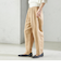SHIPS Primary Navy Label:麻 レーヨン イージー パンツ