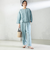 SHIPS Primary Navy Label:麻 レーヨン イージー パンツ