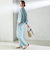 SHIPS Primary Navy Label:麻 レーヨン イージー パンツ