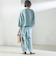SHIPS Primary Navy Label:麻 レーヨン イージー パンツ