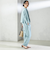 SHIPS Primary Navy Label:麻 レーヨン イージー パンツ