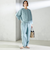 SHIPS Primary Navy Label:麻 レーヨン イージー パンツ
