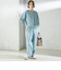 SHIPS Primary Navy Label:麻 レーヨン イージー パンツ