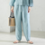 SHIPS Primary Navy Label:麻 レーヨン イージー パンツ