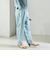 SHIPS Primary Navy Label:麻 レーヨン イージー パンツ