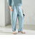 SHIPS Primary Navy Label:麻 レーヨン イージー パンツ