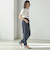 SHIPS Primary Navy Label:麻 レーヨン イージー パンツ