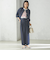 SHIPS Primary Navy Label:麻 レーヨン イージー パンツ