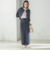 SHIPS Primary Navy Label:麻 レーヨン イージー パンツ