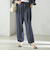 SHIPS Primary Navy Label:麻 レーヨン イージー パンツ