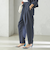 SHIPS Primary Navy Label:麻 レーヨン イージー パンツ