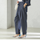 SHIPS Primary Navy Label:麻 レーヨン イージー パンツ