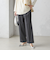 〈手洗い可能〉ツイル ストレート パンツ（セットアップ対応）
