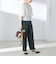 〈手洗い可能〉ツイル ストレート パンツ（セットアップ対応）