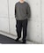 SHIPS any: 〈手洗い可能〉バンブー レーヨン ウール混 ルーズ ロングスリーブ Tシャツ ［BRIOS］◇