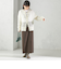 〈手洗い可能〉リブ ジャージー 2WAY ストレッチ スカート