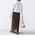 〈手洗い可能〉リブ ジャージー 2WAY ストレッチ スカート