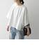 SHIPS any:〈洗濯機可能〉インレイ ハーフスリーブ ショートTEE