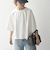 SHIPS any:〈洗濯機可能〉インレイ ハーフスリーブ ショートTEE