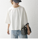 SHIPS any:〈洗濯機可能〉インレイ ハーフスリーブ ショートTEE