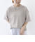 〈手洗い可能〉ランダム ブルーゼ ショート スリーブ プルオーバー
