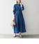 《一部予約》SHIPS any: シャーリング デニム ポケット ワンピース ［SHIPS any DENIM］