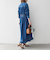 《一部予約》SHIPS any: シャーリング デニム ポケット ワンピース ［SHIPS any DENIM］