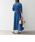 《一部予約》SHIPS any: シャーリング デニム ポケット ワンピース ［SHIPS any DENIM］