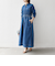 《一部予約》SHIPS any: シャーリング デニム ポケット ワンピース ［SHIPS any DENIM］