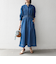 《一部予約》SHIPS any: シャーリング デニム ポケット ワンピース ［SHIPS any DENIM］