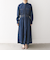 《一部予約》SHIPS any: シャーリング デニム ポケット ワンピース ［SHIPS any DENIM］