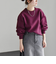 quaranciel:〈洗濯機可能〉ポンチ ベーシック コンパクト スウェット