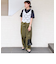 〈手洗い可能〉裾 ドロスト カーゴ パンツ 3