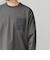 【WEB限定】SHIPS any: 〈撥水加工〉Teflon EcoElite(TM) ナイロンポケット Tシャツ (ロンT)◇