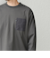 【WEB限定】SHIPS any: 〈撥水加工〉Teflon EcoElite(TM) ナイロンポケット Tシャツ (ロンT)◇