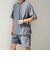 【WEB限定】SHIPS any:〈洗濯機可能〉ワッシャーナイロン スピンドル Tシャツ＋イージーショーツ セットアップ◇