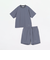 【WEB限定】SHIPS any:〈洗濯機可能〉ワッシャーナイロン スピンドル Tシャツ＋イージーショーツ セットアップ◇