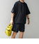 【WEB限定】SHIPS any:〈洗濯機可能〉ワッシャーナイロン スピンドル Tシャツ＋イージーショーツ セットアップ◇