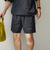 【WEB限定】SHIPS any:〈洗濯機可能〉ワッシャーナイロン スピンドル Tシャツ＋イージーショーツ セットアップ◇