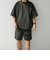 【WEB限定】SHIPS any:〈洗濯機可能〉ワッシャーナイロン スピンドル Tシャツ＋イージーショーツ セットアップ◇